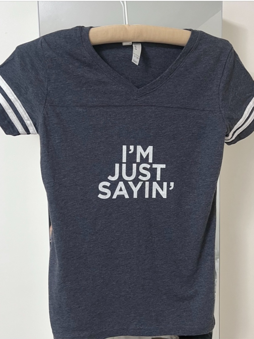 NEW L*A*T custom  I'm Just Sayin Custom Logo T Shirt sz S